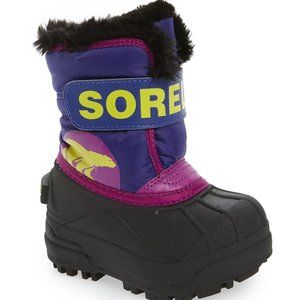Sorel Toddler Boys Girls COMMANDER Snow Boot Winter Plush Furry Bright P…
